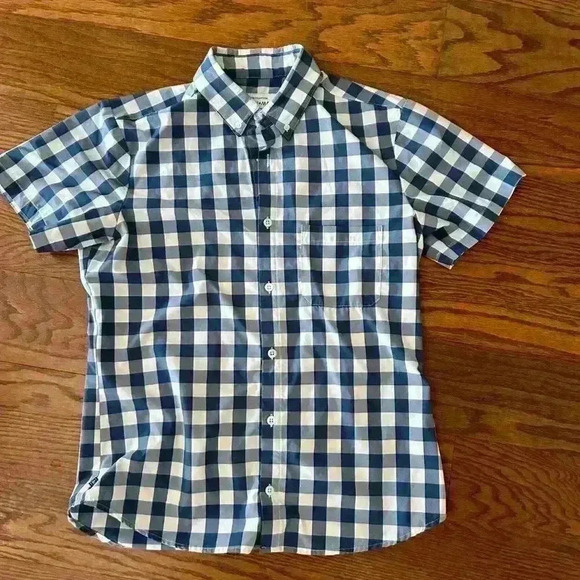Mizzen+Main Leeward Trim Fit Gingham No Tuck Performance Wear Size Medium Casual - Picture 8 of 8